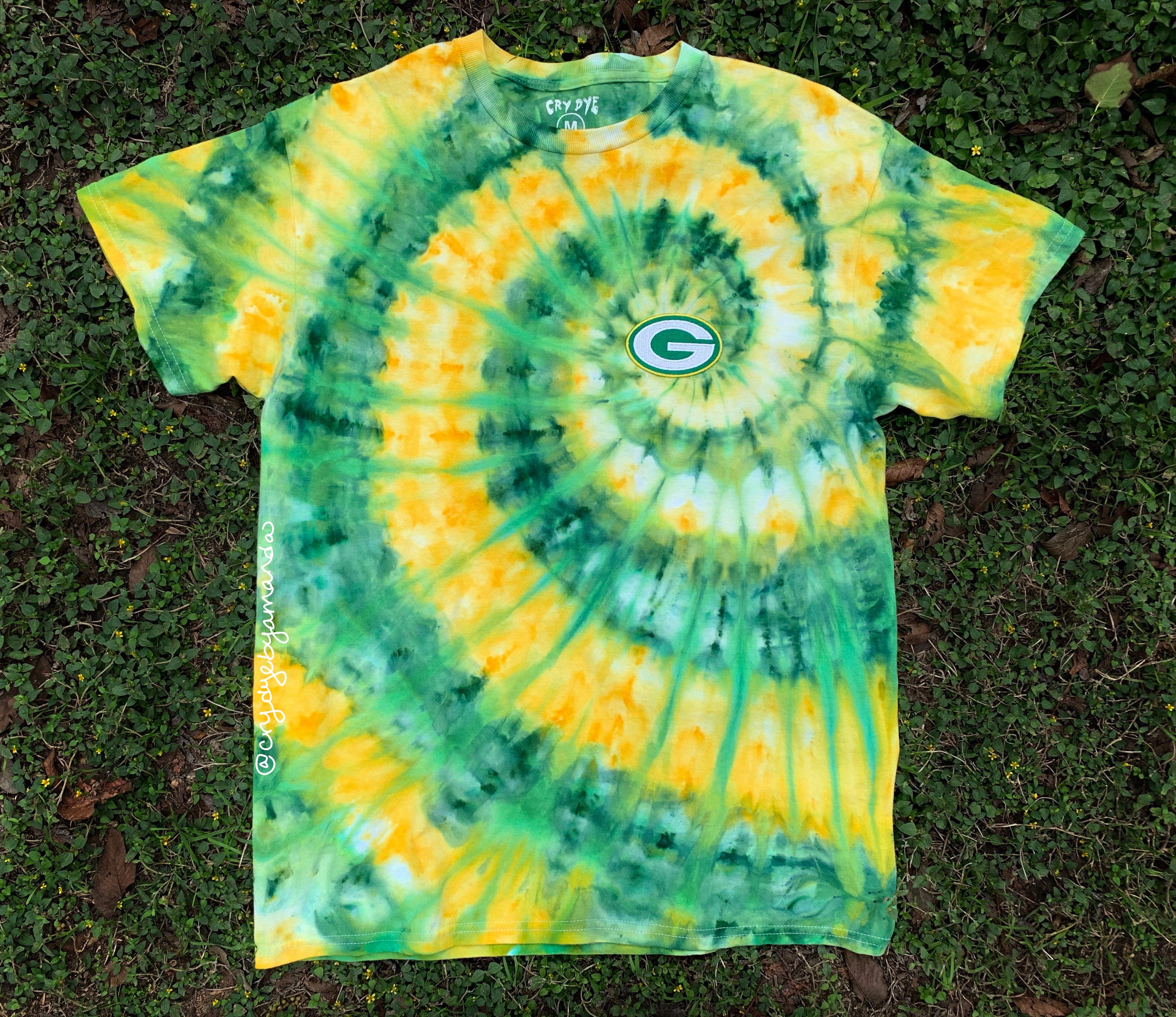 Green Bay Packers NFL FOOTBALL 2015 PLAYOFFS REVERSE TIE DYE Size