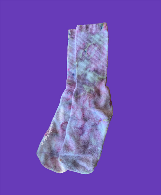 Purply Unisex Tie Dye Socks