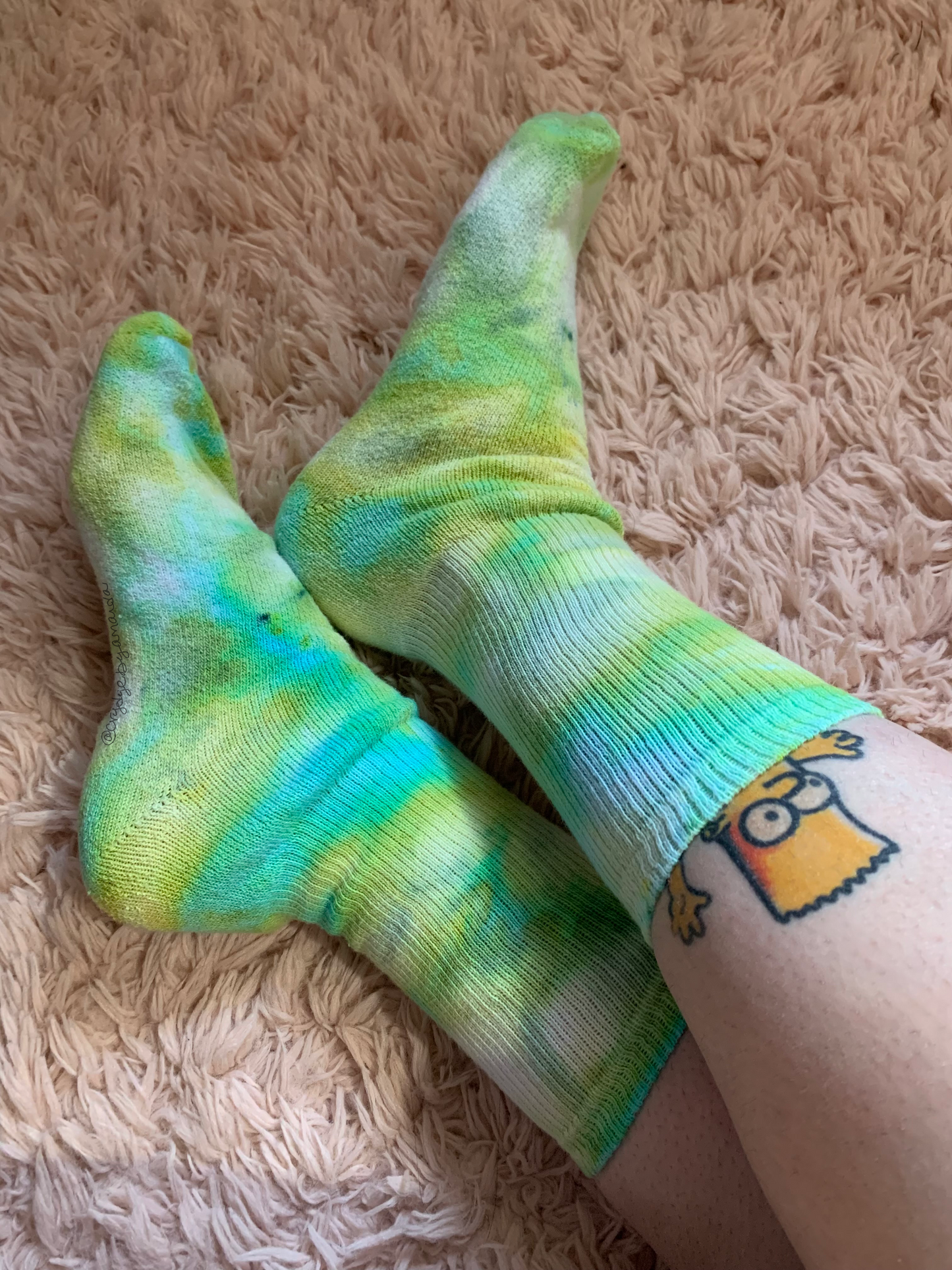 Sea Scape Unisex Tie Dye Socks