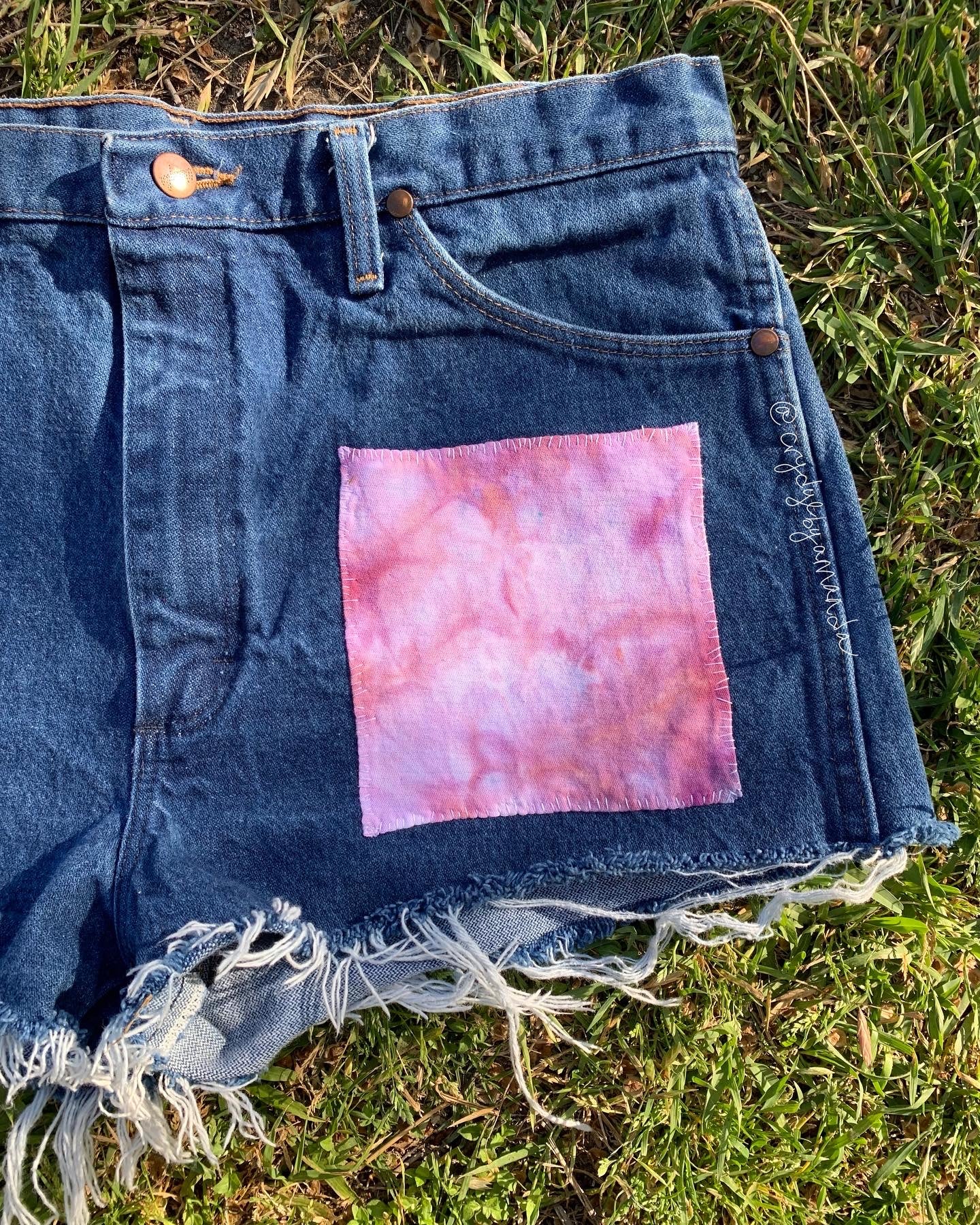 Size 12/14 Patchwork Cutoffs