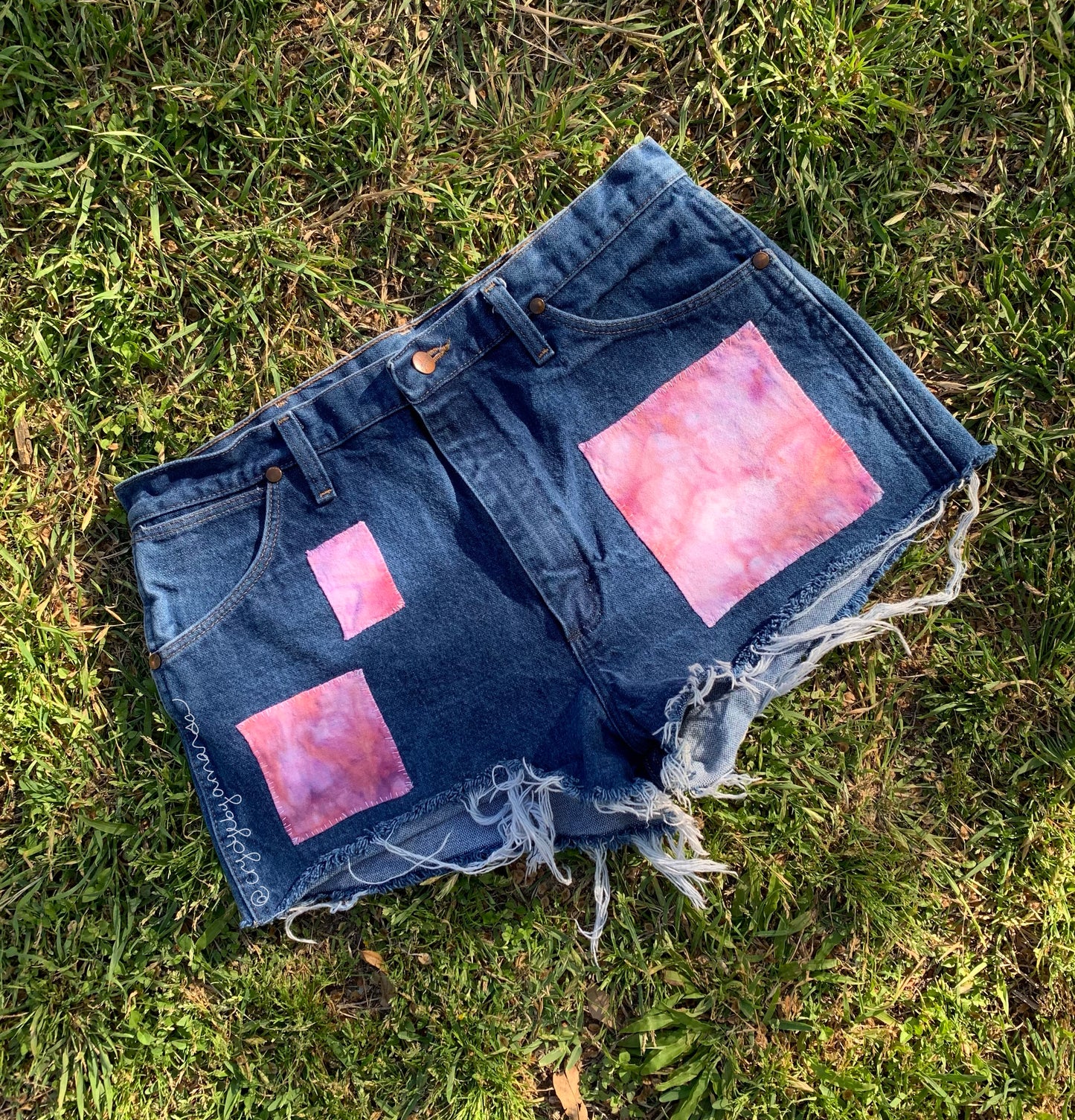 Size 12/14 Patchwork Cutoffs