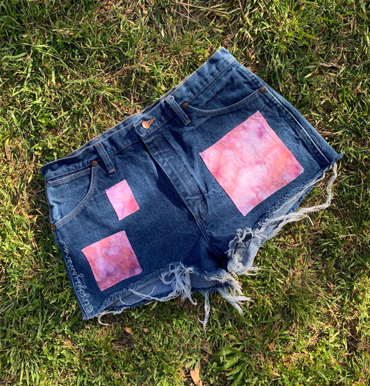 Size 12/14 Patchwork Cutoffs