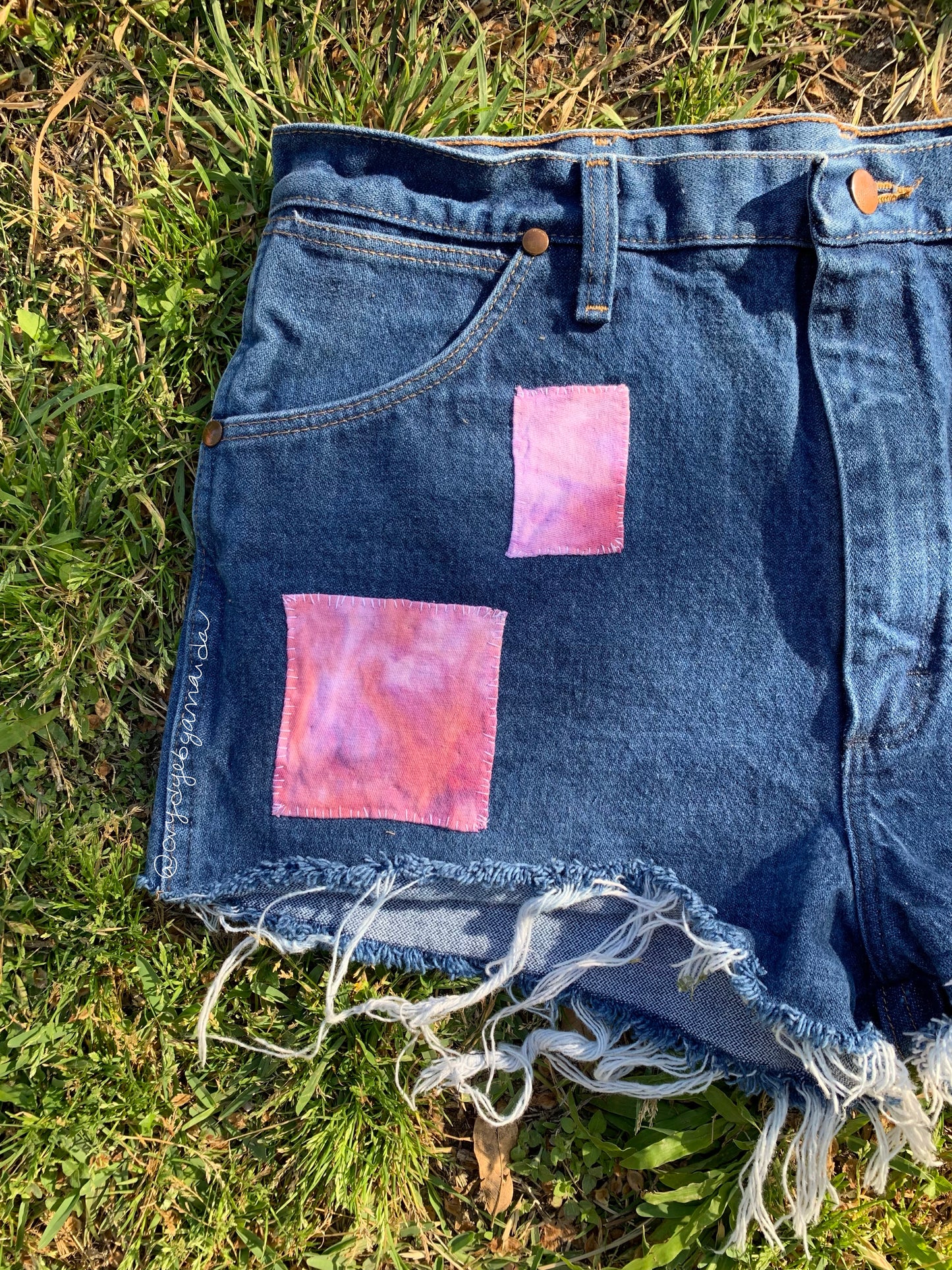 Size 12/14 Patchwork Cutoffs