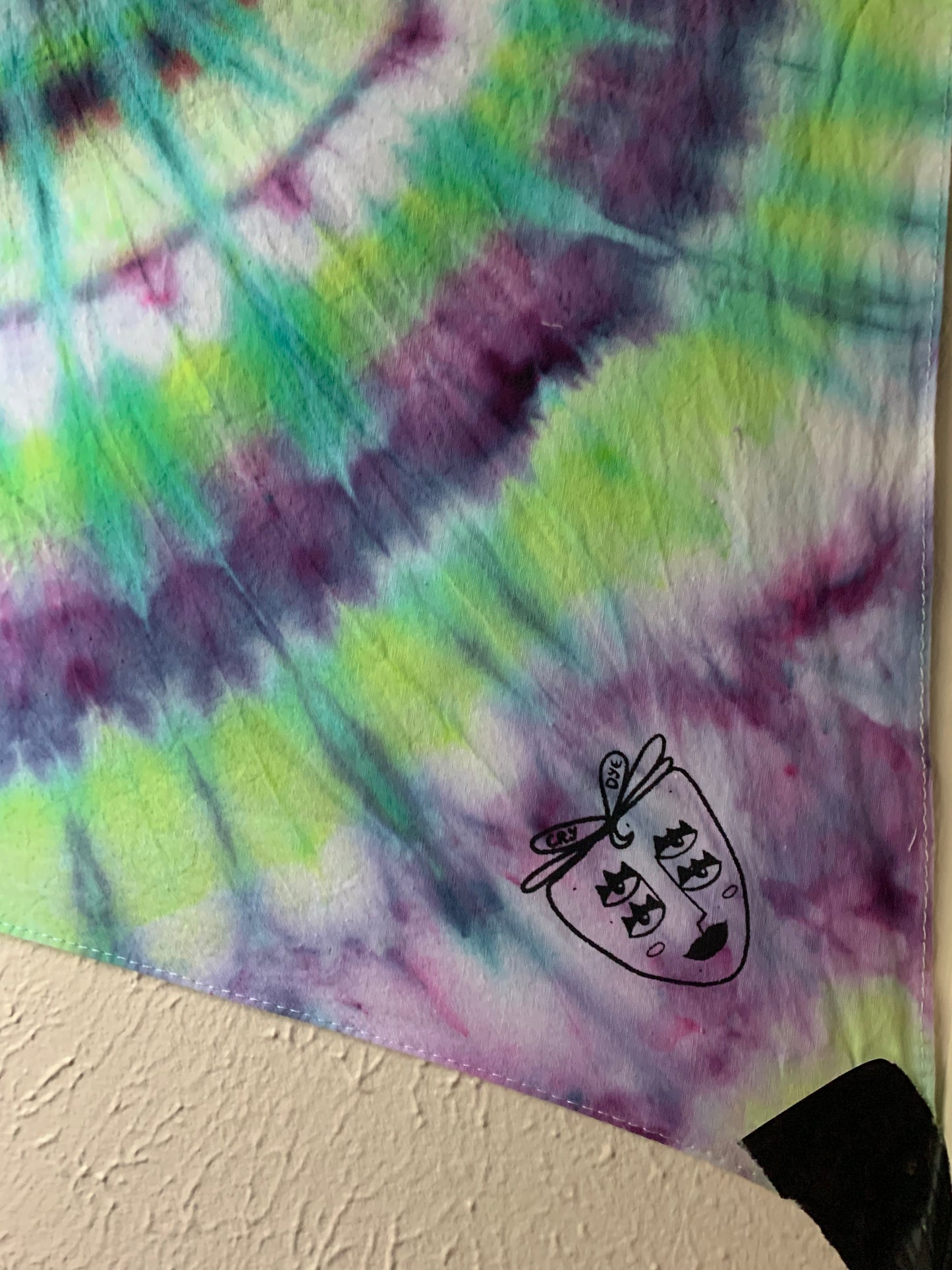 Spiral Tie Dye Tapestry Bandana