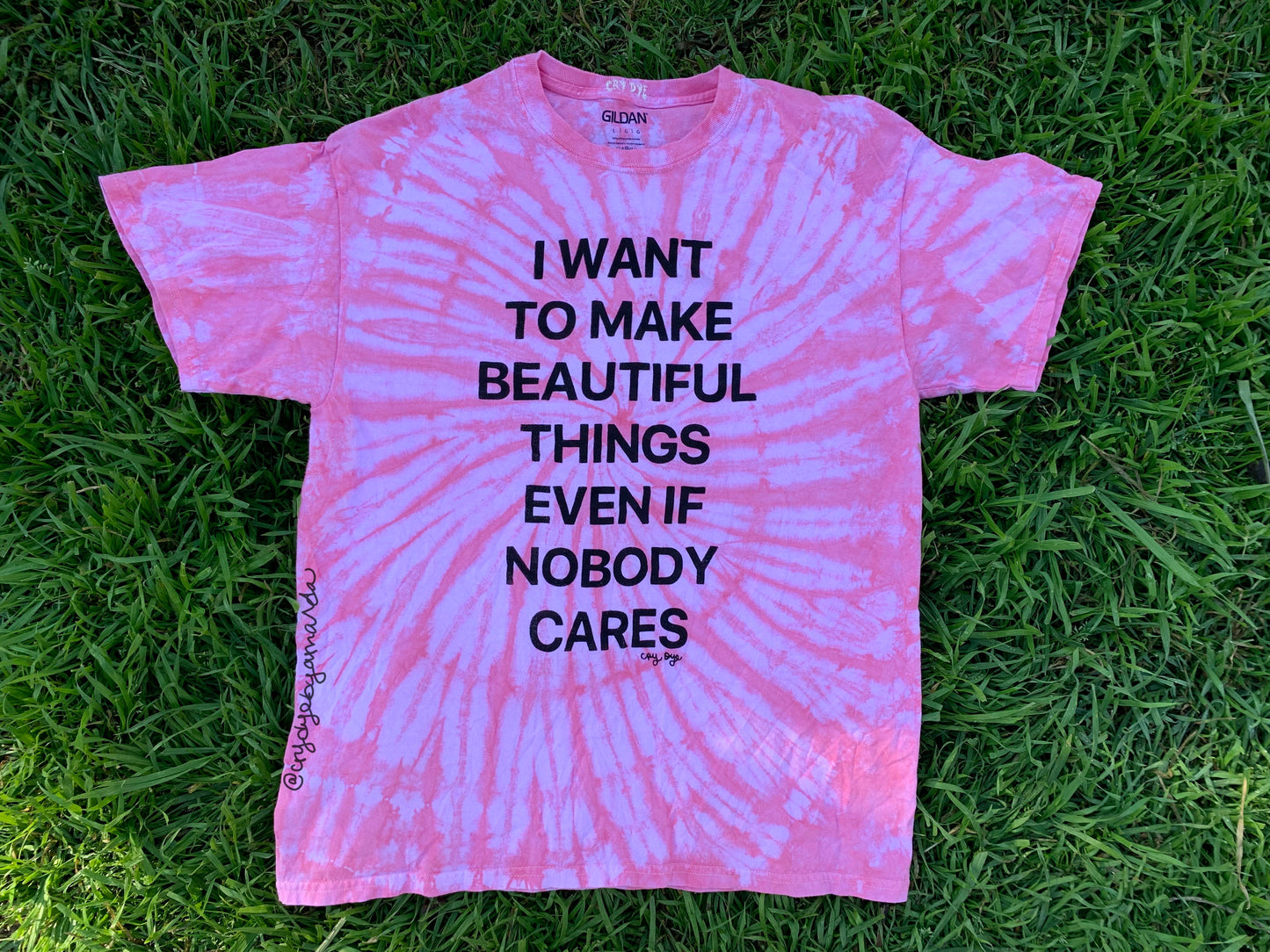 Large Beautiful Things Pink Tie Dye