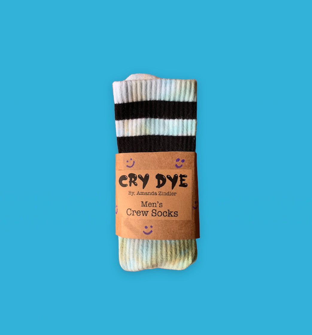 Men’s Seafoam Tie Dye Socks