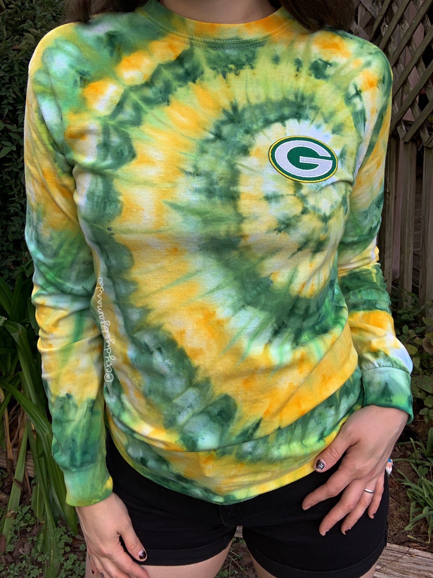 Green Bay Tie Dye Longsleeve // Custom