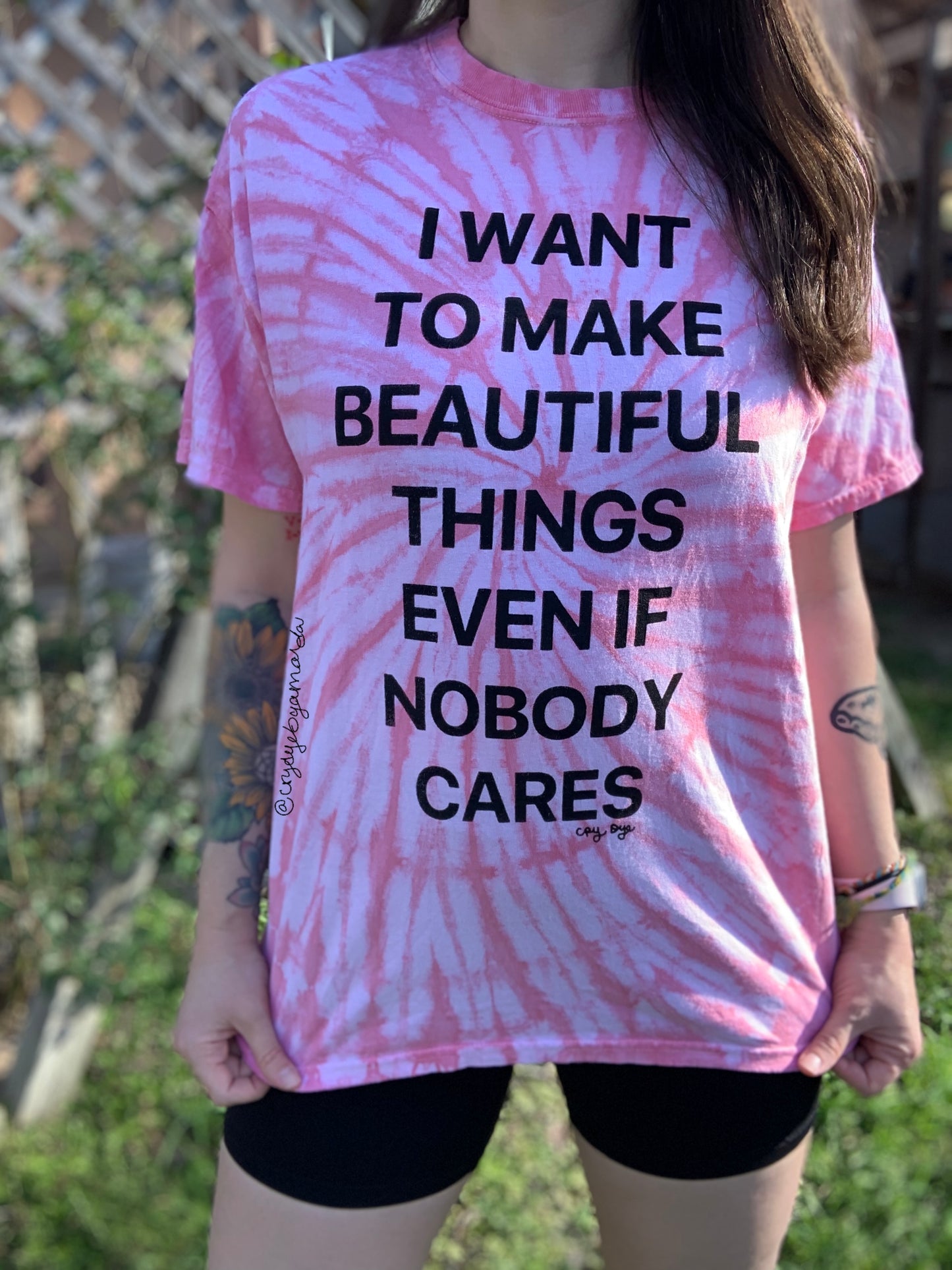 Large Beautiful Things Pink Tie Dye